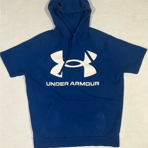 Under Armour Navy Short Sleeve Hoodie